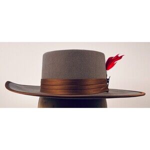 Fender Brixton Olive Flood Fedora Hat Medium 7 1/4 Fashion Singer Guitar Pick